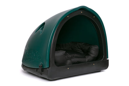 Dog Pod with Bed in Dark Green