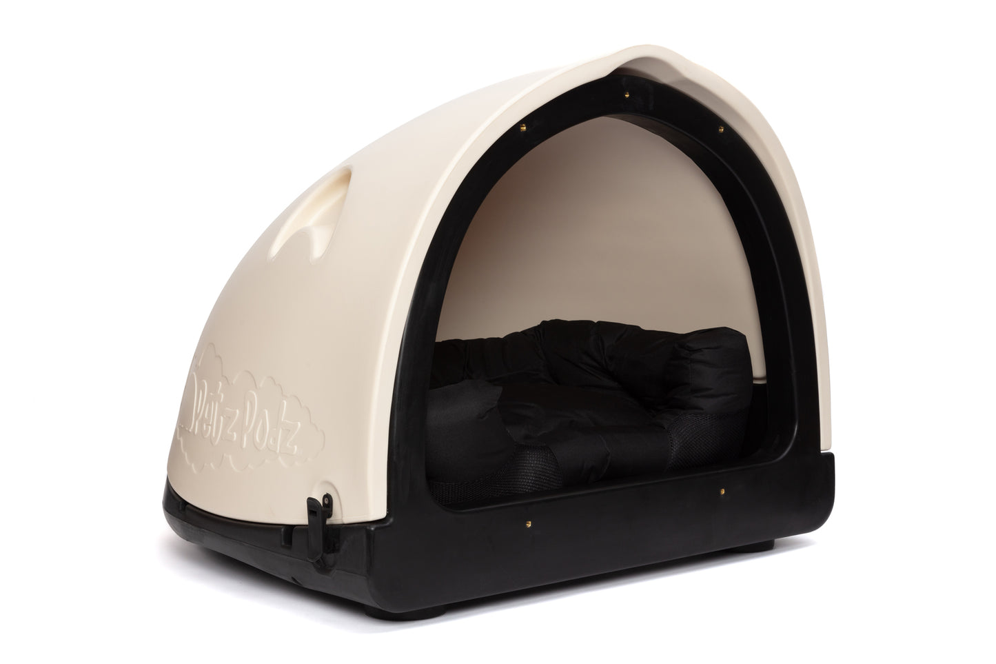 Dog Pod in Oyster White with Bed